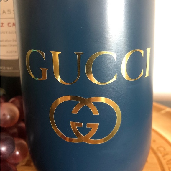 Navy & Gold Stemless Wine Cup - Picture 4 of 4
